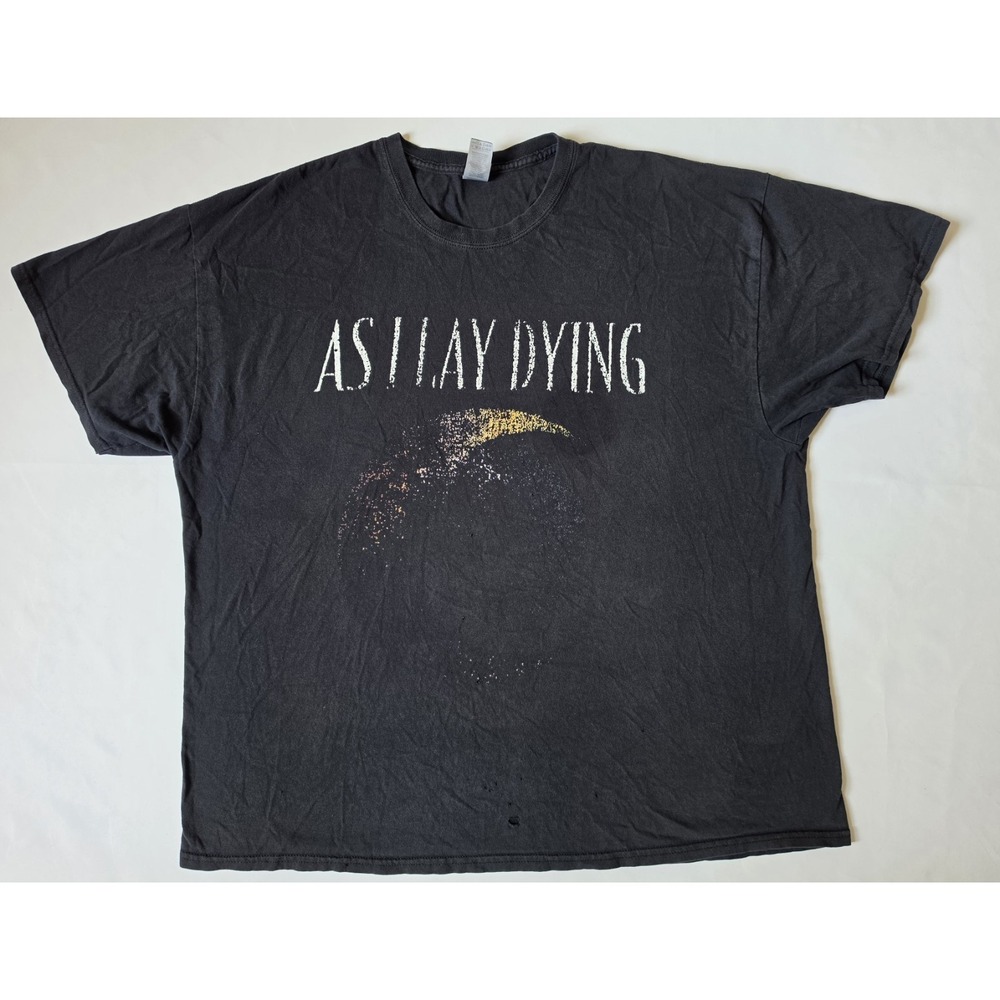 Vintage As I Lay Dying Shirt Band Logo – Men's Size: 2XL - Black Hardcore Metal
